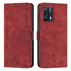 Handytasche Stand Schutzhülle Flip Leder Hülle Y07X für Realme 9 Pro 5G Rot