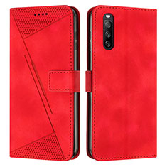 Handytasche Stand Schutzhülle Flip Leder Hülle Y07X für Sony Xperia 10 IV Rot