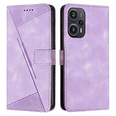 Handytasche Stand Schutzhülle Flip Leder Hülle Y07X für Xiaomi Poco F5 5G Violett