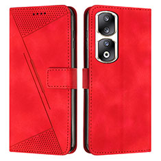 Handytasche Stand Schutzhülle Flip Leder Hülle Y08X für Huawei Honor 90 Pro 5G Rot