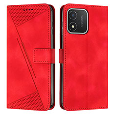 Handytasche Stand Schutzhülle Flip Leder Hülle Y08X für Huawei Honor X5 Rot