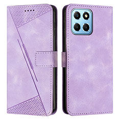 Handytasche Stand Schutzhülle Flip Leder Hülle Y08X für Huawei Honor X6 Violett