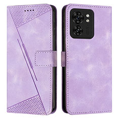 Handytasche Stand Schutzhülle Flip Leder Hülle Y08X für Motorola Moto Edge 40 5G Violett