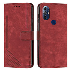 Handytasche Stand Schutzhülle Flip Leder Hülle Y08X für Motorola Moto G Play Gen 2 Rot