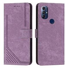 Handytasche Stand Schutzhülle Flip Leder Hülle Y08X für Motorola Moto G Power (2022) Violett