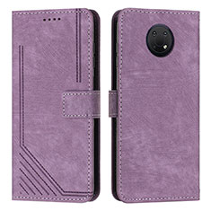 Handytasche Stand Schutzhülle Flip Leder Hülle Y08X für Nokia G20 Violett