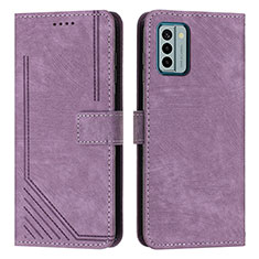 Handytasche Stand Schutzhülle Flip Leder Hülle Y08X für Nokia G22 Violett