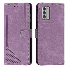 Handytasche Stand Schutzhülle Flip Leder Hülle Y08X für Nokia G310 5G Violett