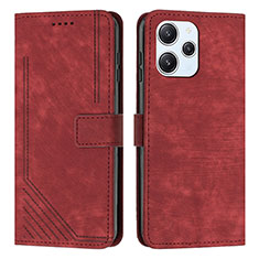 Handytasche Stand Schutzhülle Flip Leder Hülle Y08X für Xiaomi Redmi 12 4G Rot