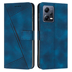 Handytasche Stand Schutzhülle Flip Leder Hülle Y08X für Xiaomi Redmi Note 12 Pro+ Plus 5G Blau