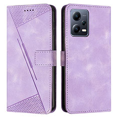 Handytasche Stand Schutzhülle Flip Leder Hülle Y08X für Xiaomi Redmi Note 12 Pro+ Plus 5G Violett