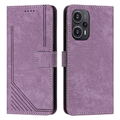 Handytasche Stand Schutzhülle Flip Leder Hülle Y08X für Xiaomi Redmi Note 12 Turbo 5G Violett