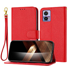 Handytasche Stand Schutzhülle Flip Leder Hülle Y09X für Motorola Moto Edge 30 Lite 5G Rot