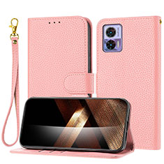 Handytasche Stand Schutzhülle Flip Leder Hülle Y09X für Motorola Moto Edge 30 Neo 5G Rosegold