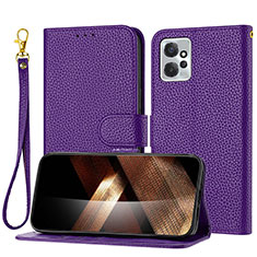 Handytasche Stand Schutzhülle Flip Leder Hülle Y09X für Motorola Moto G Power 5G (2023) Violett