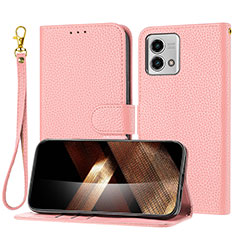 Handytasche Stand Schutzhülle Flip Leder Hülle Y09X für Motorola Moto G Stylus (2023) 4G Rosegold