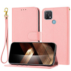 Handytasche Stand Schutzhülle Flip Leder Hülle Y09X für Oppo A35 Rosegold