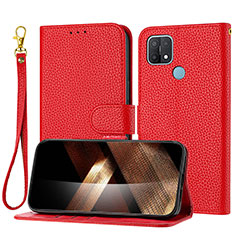 Handytasche Stand Schutzhülle Flip Leder Hülle Y09X für Oppo A35 Rot