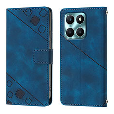 Handytasche Stand Schutzhülle Flip Leder Hülle YB1 für Huawei Honor X6a Blau