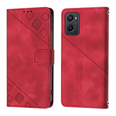 Handytasche Stand Schutzhülle Flip Leder Hülle YB1 für Oppo A96 4G Rot