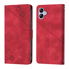 Handytasche Stand Schutzhülle Flip Leder Hülle YB1 für Samsung Galaxy A04E Rot