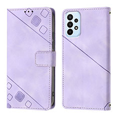 Handytasche Stand Schutzhülle Flip Leder Hülle YB1 für Samsung Galaxy A13 4G Violett