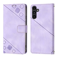 Handytasche Stand Schutzhülle Flip Leder Hülle YB1 für Samsung Galaxy A13 5G Violett