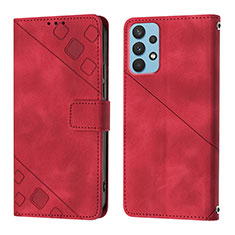 Handytasche Stand Schutzhülle Flip Leder Hülle YB1 für Samsung Galaxy A32 4G Rot