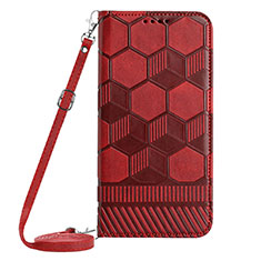 Handytasche Stand Schutzhülle Flip Leder Hülle YB1 für Samsung Galaxy A34 5G Rot