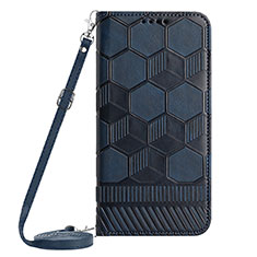 Handytasche Stand Schutzhülle Flip Leder Hülle YB1 für Samsung Galaxy A54 5G Blau