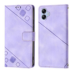 Handytasche Stand Schutzhülle Flip Leder Hülle YB1 für Samsung Galaxy M04 Violett