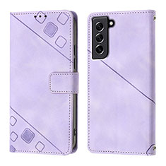 Handytasche Stand Schutzhülle Flip Leder Hülle YB1 für Samsung Galaxy S21 FE 5G Violett