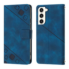 Handytasche Stand Schutzhülle Flip Leder Hülle YB1 für Samsung Galaxy S22 5G Blau