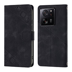 Handytasche Stand Schutzhülle Flip Leder Hülle YB1 für Xiaomi Mi 13T 5G Schwarz