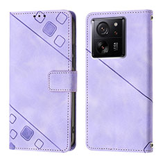 Handytasche Stand Schutzhülle Flip Leder Hülle YB1 für Xiaomi Mi 13T 5G Violett