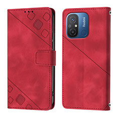 Handytasche Stand Schutzhülle Flip Leder Hülle YB1 für Xiaomi Redmi 12C 4G Rot