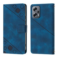 Handytasche Stand Schutzhülle Flip Leder Hülle YB1 für Xiaomi Redmi Note 11T Pro 5G Blau