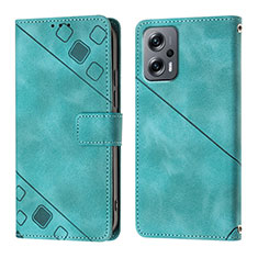 Handytasche Stand Schutzhülle Flip Leder Hülle YB1 für Xiaomi Redmi Note 11T Pro 5G Grün