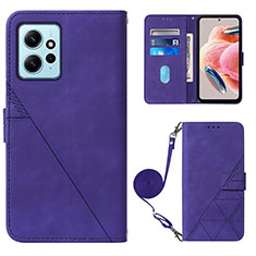 Handytasche Stand Schutzhülle Flip Leder Hülle YB1 für Xiaomi Redmi Note 12 4G Violett