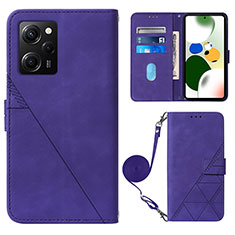 Handytasche Stand Schutzhülle Flip Leder Hülle YB1 für Xiaomi Redmi Note 12 Pro Speed 5G Violett