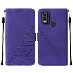 Handytasche Stand Schutzhülle Flip Leder Hülle YB2 für Nokia C22 Violett