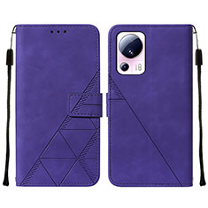 Handytasche Stand Schutzhülle Flip Leder Hülle YB2 für Xiaomi Mi 12 Lite NE 5G Violett