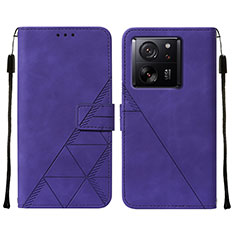 Handytasche Stand Schutzhülle Flip Leder Hülle YB2 für Xiaomi Mi 13T Pro 5G Violett