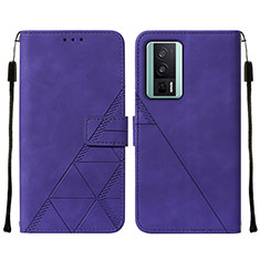 Handytasche Stand Schutzhülle Flip Leder Hülle YB2 für Xiaomi Poco F5 Pro 5G Violett