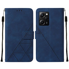 Handytasche Stand Schutzhülle Flip Leder Hülle YB2 für Xiaomi Poco X5 Pro 5G Blau