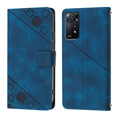 Handytasche Stand Schutzhülle Flip Leder Hülle YB2 für Xiaomi Redmi Note 11 Pro 5G Blau