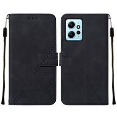 Handytasche Stand Schutzhülle Flip Leder Hülle YB2 für Xiaomi Redmi Note 12 4G Schwarz