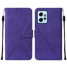 Handytasche Stand Schutzhülle Flip Leder Hülle YB2 für Xiaomi Redmi Note 12 4G Violett