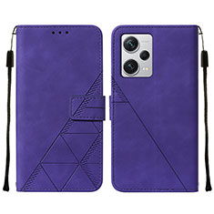 Handytasche Stand Schutzhülle Flip Leder Hülle YB2 für Xiaomi Redmi Note 12 Pro+ Plus 5G Violett