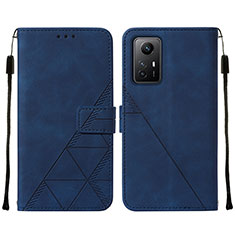 Handytasche Stand Schutzhülle Flip Leder Hülle YB2 für Xiaomi Redmi Note 12S Blau